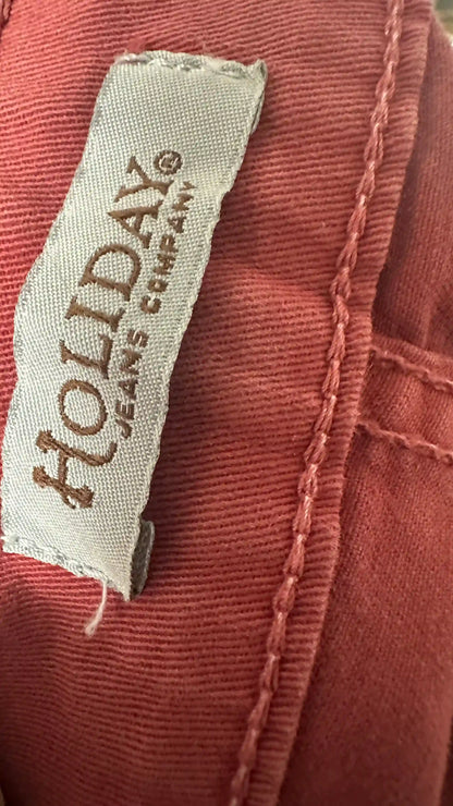 Etichetta originale Holiday Jeans Company con dettagli modello 3178 01800, colore 667 rosso mattone.