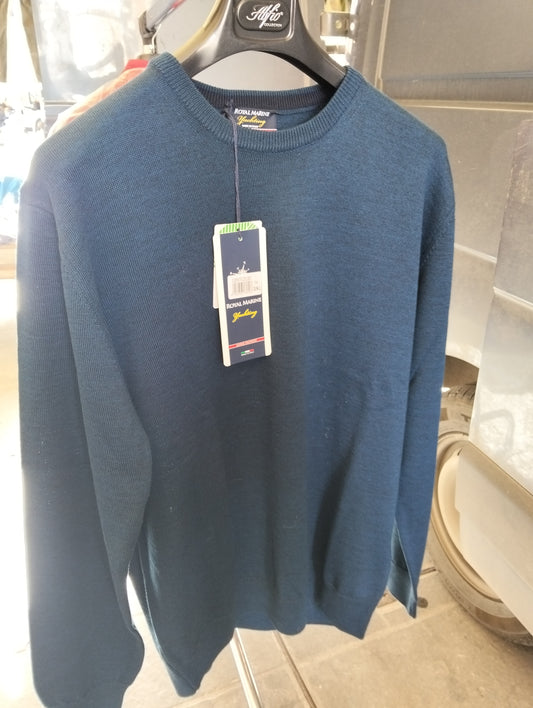 Maglia lana merino girocollo